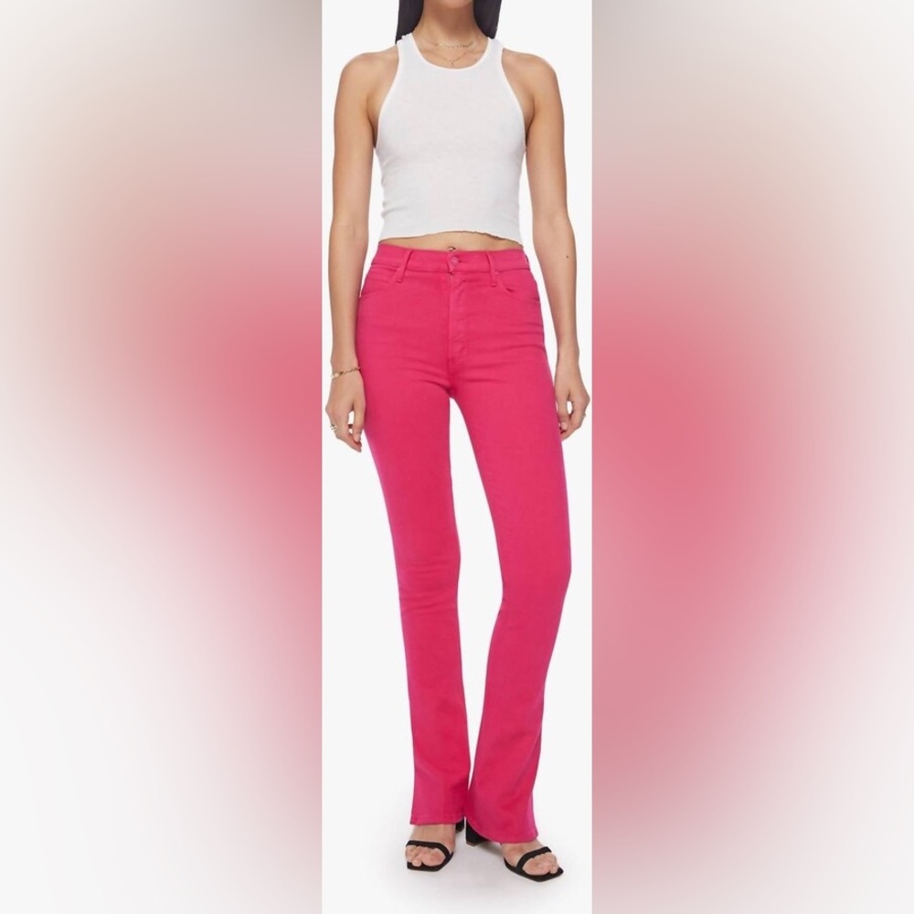 NWT Mother Runaway Jeans - Slice in Raspberry Sorbet